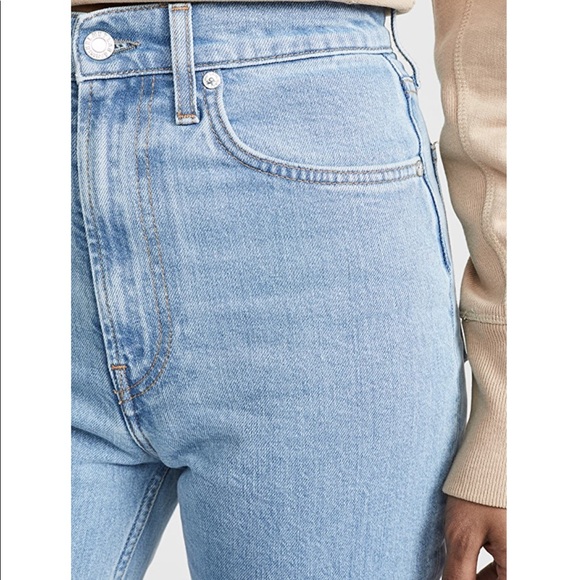 Helmut Lang Femme Hi Spikes Jeans high waisted in light wash - only worn once - Picture 5 of 10